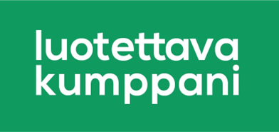 Luotettava kumppani-logo